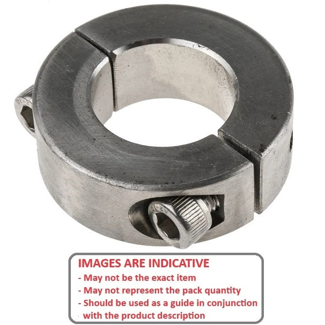1083921 | COL-00900-024-09-2C-S3 (Each) --- Shaft Collars - 9x24x9 mm Clamp Type - Stainless Steel 303/304 Similar to A2, 18-8 HRB80 Collar