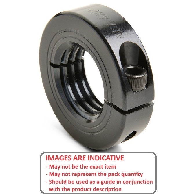 1137062 | COT-02540S-044-13-CS (Each) --- Threaded Collars - 1-14 UNS - 25.4mm - 44.45x12.7 mm Clamp Type - Steel Collar
