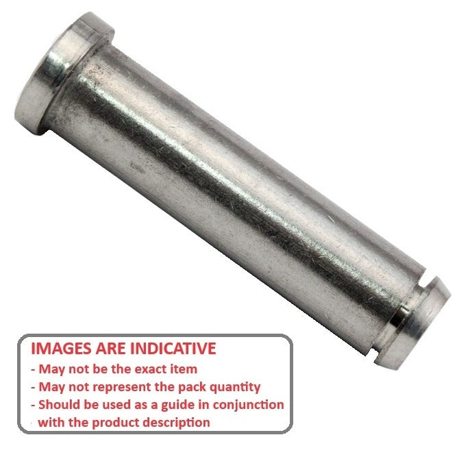 1067369 | CLP-060-0331G-S4 (PK-4) --- Clevis Pins - 6x33.06x35 mm Groove Locking - Stainless Steel 300 Series Pin