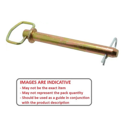 1103662 | CLP-127-1016-CZ-H (Each) --- Clevis Pins - 12.7x101.6 - - Handle - Carbon Steel Heat Treated Pin