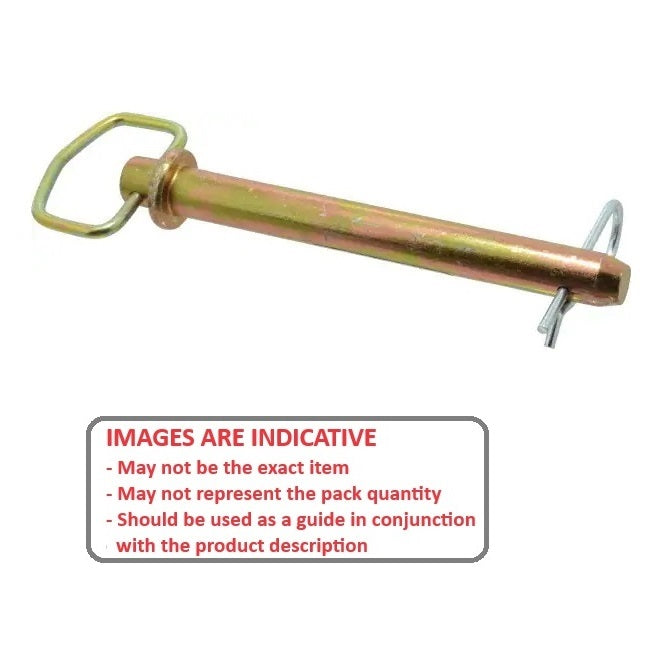 1122228 | CLP-191-1588-CZ-H (Each) --- Clevis Pins - 19.05x158.75 - - Handle - Carbon Steel Heat Treated Pin