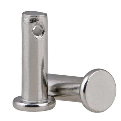 1055577 | CLP-048-0091-S4 (PK-10) --- Clevis Pins - 4.76x9.13x12.7 mm Pin Locking - Stainless Steel 300 Series