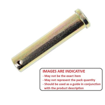 1152845 | CLP-381-1210-CZ (Each) --- Clevis Pins - 38.1x121.04x127 mm Pin Locking - Zinc Plated Low Carbon Steel