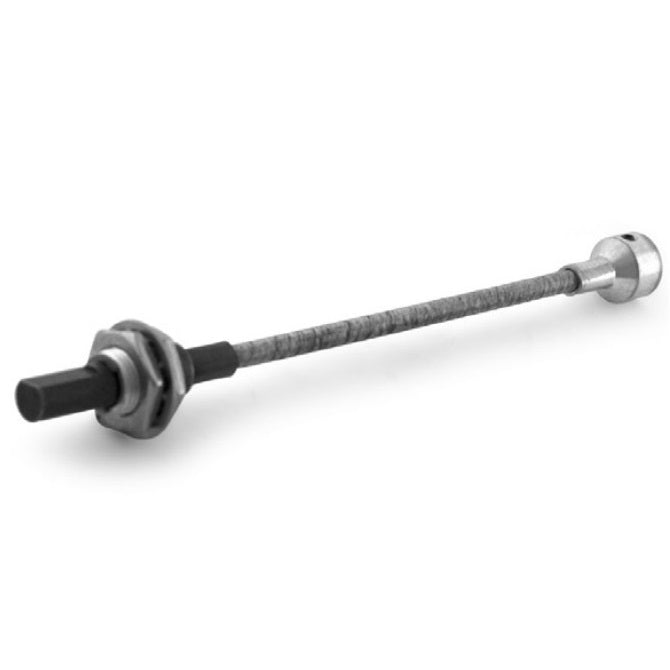 Flexible Shafts - 4.780 / Panel Mount 228.6x4.8 mm - Steel / Plated Steel