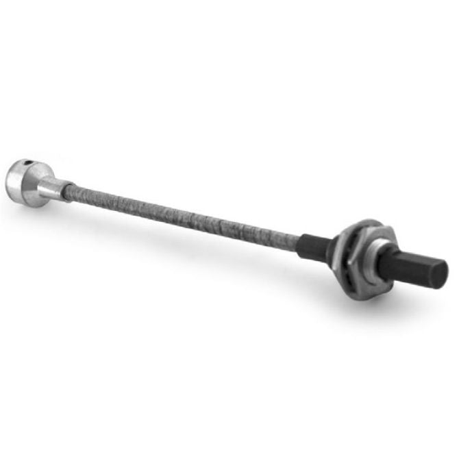 1058980 | CP-048P-048-48-0229-FS (Each) --- Panel Mount Flexible Shafts - Panel Mount 4.78 228.6x4.8 mm Open - Steel / Plated Steel Shaft