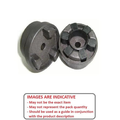1089896 | CP-100-HUB-J-HRC-69 (Each) --- HRC Couplings - 10x10 mm - Coupling Half Pilot Bored - Steel Coupling