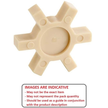 1145112 | CP-INS-J-3J-P-32 (Each) --- Three Jaw Type Couplings - Bore Insert Only Match with Hub 31.75 Inserts - Polyurethane Coupling Insert