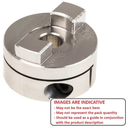 1052673 | CP-040-HUB-J-OC-19 (PK-2) --- Oldham Clamp Style Couplings - 4 mm Size 19 19.05 mm Hubs - Aluminium - Chemical Film Coupling