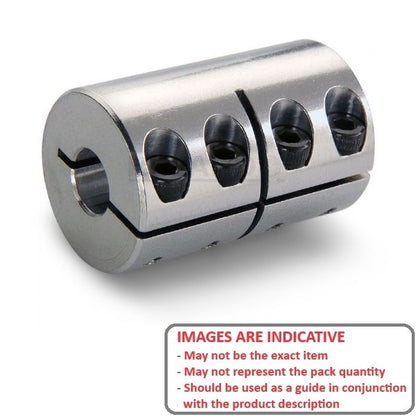 1084945 | CP-095-095-22-035-R1-SC (Each) --- Rigid Couplings - 9.525x9.525x22.223 mm Clamp - Steel Coupling
