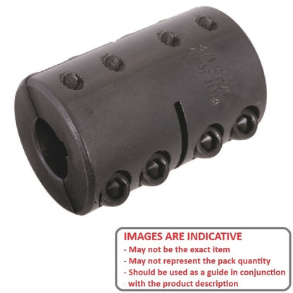 1110881 | CP-159K-191K-38-057-R2-SC (Each) --- Rigid Couplings - 15.875 - Keyed - Keyed 19.05 38.1 mm Clamp - Steel Coupling