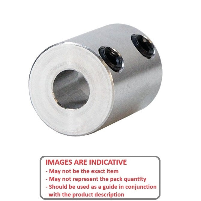 1069972 | CP-064-064-13-019-R-CG (Each) --- Rigid Couplings - 6.35x6.35x12.7 mm Set Screw - Steel Coupling
