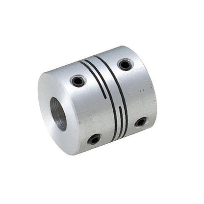 1037631 | CP-020-020-08-010-H-SL4-A (Each) --- Helical and Slit Couplings - 2x2x8 mm 4 Slit Miniature - Aluminium Coupling