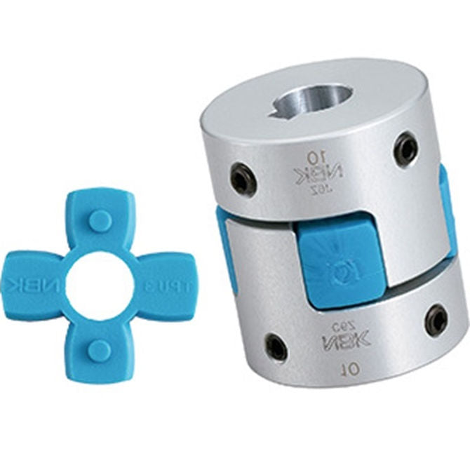 1079809 | CP-080-080-20-030-J-PU80S (Each) --- Spider Type C Complete Couplings - 8x8x20 mm - Aluminium with 80 Duro Blue Spider Coupling