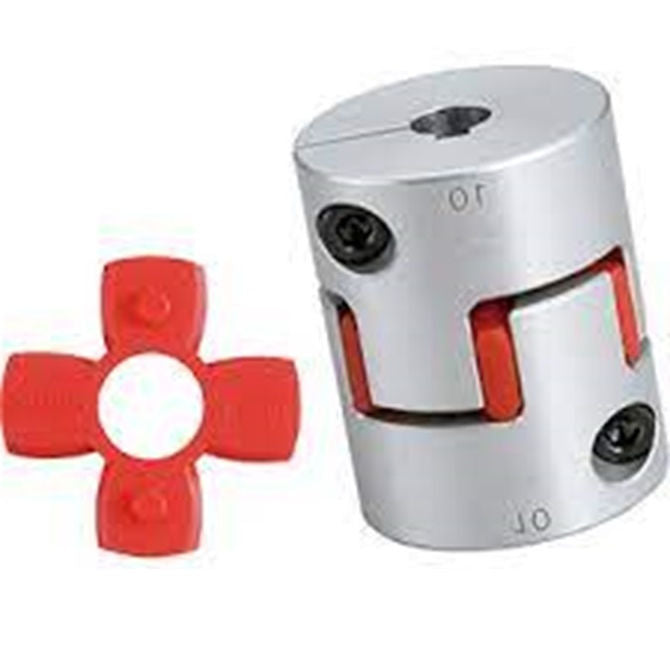 1079177 | CP-080-080-20-030-J-PU98C (Each) --- Spider Type C Complete Couplings - 8x8x20 mm - Aluminium with 98 Duro Red Spider Coupling