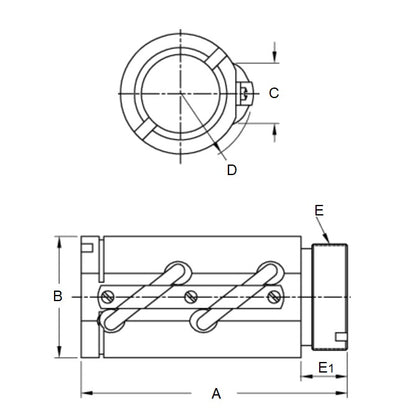 1233308 | TBS433RS (Each) --- Nuts Ballscrew - Type Non-Preloaded - Round 25.4 - 12.7 Thomson Saginaw