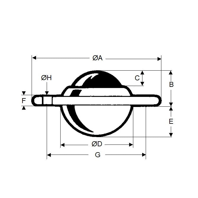 1166066 | BTU0060-010-F-SS-SL (Each) --- Flange Mount Ball Transfer Units - 54 kg - 12x46.5 mm Standard - Stainless Steel AISI 420C Rc 46-52