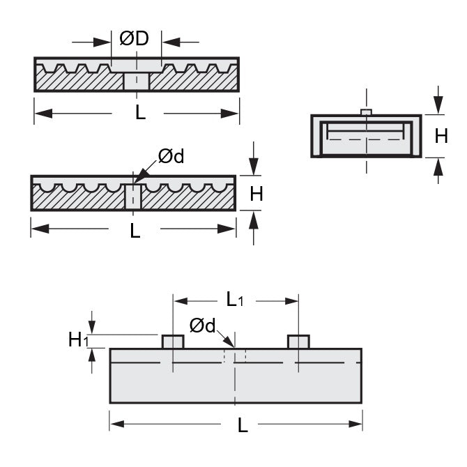 1043966 | CL-030HG-09-LD (Each) --- Timing Clamp Belts - Suitable Pitch HTD or GT - 3mm - 9x9.4 mm Light Duty - Carbon Steel