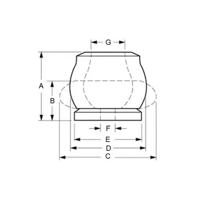 1229344 | GBA-5RS (Each) --- Elastomer Bumpers - 8900 N - 34.8x39.4 mm Axial - Elastomer Bumper