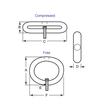 1226591 | GBR-5RS (Each) --- Elastomer Bumpers - 890 N - 55.1x63 mm Radial - Elastomer Bumper