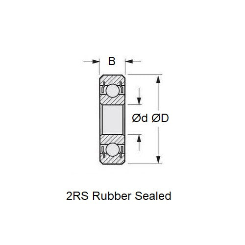 1097796 | 7901-FC-2RS-ECO --- Angular Contact Bearings - 12x24x6 mm - Chrome Steel SAE 52100