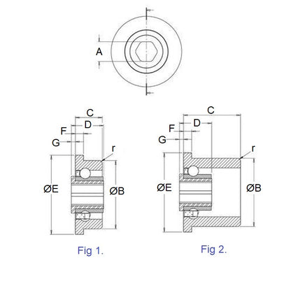 1094508 | CB-475-111H-18-PS (10 Pcs) --- Conveyor Bearings - 11.11x47.5x17.78 mm / 15.24 mm - Polypropylene Races with Stainless Steel 316 Balls
