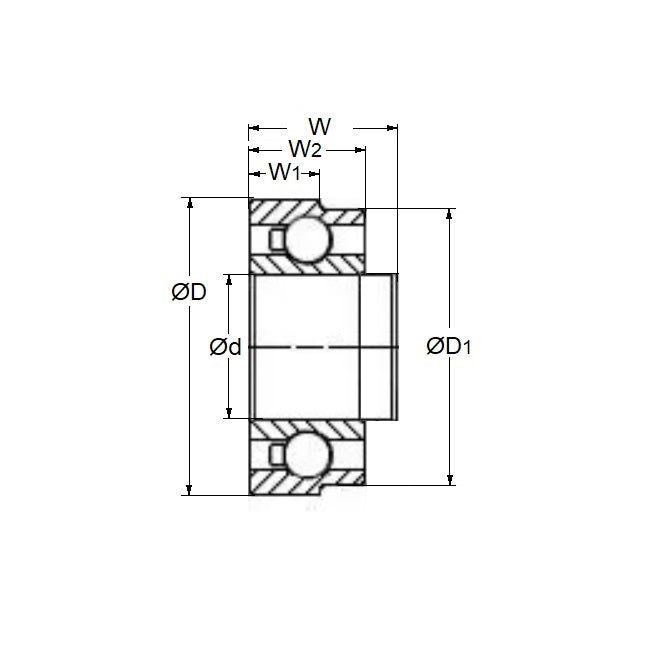 1046528 | SR144A-D650-CSN-ZS-TO (Each) --- Dental Applications Bearings - 3.175 6.350 / 5.979 2.778 mm - Stainless Steel AISI 440C - Dental Special Bearing