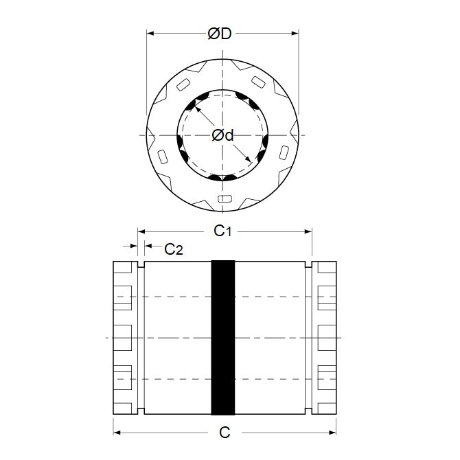1087928 | LCB-0095-016-022-TP (Each) --- Ball Bearings Linear - 9.53 15.875 to 15.888 22.225 mm Standard Closed - Chrome Steel Bearing