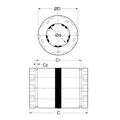 1087928 | LCB-0095-016-022-TP (Each) --- Ball Bearings Linear - 9.53 15.875 to 15.888 22.225 mm Standard Closed - Chrome Steel Bearing