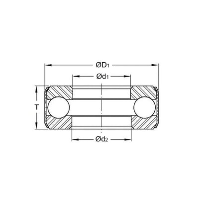 1129600 | T-0222-0480-BND (Each) --- Thrust Ball Bearings - 22.225x48.031x15.088 mm / 22.86 mm Banded - Carbon Steel Bearing