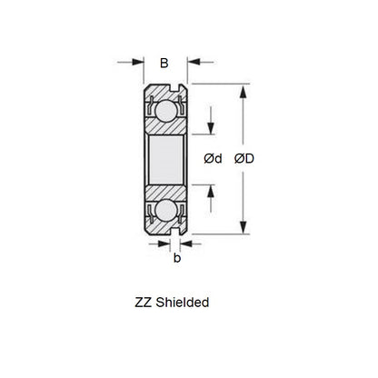 1091352 | 6900-ZZS-N-SPEC-ECO (3 Pcs) --- Single Row Ball Bearings - 10x22x6 mm - Chrome Steel SAE 52100