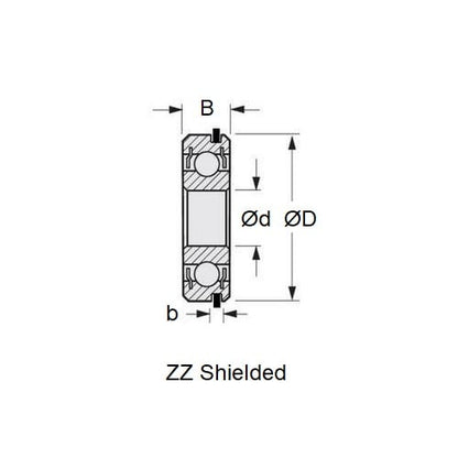 1178208 | 6016-Z-NR-C3 --- Single Row Ball Bearings - 80x125x22 mm - Chrome Steel SAE 52100