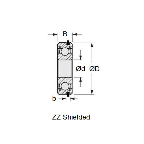 1091821 | 6200-Z-NR-C3 (Each) --- Single Row Ball Bearings - 10x30x9 mm with Snap Ring - Chrome Steel SAE 52100 Bearing