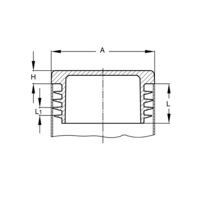 1105100 | BNGSQ-134-BL (PK-5) --- Square Bungs - 13.4 mm Black 1.25 mm - Plastic Bung