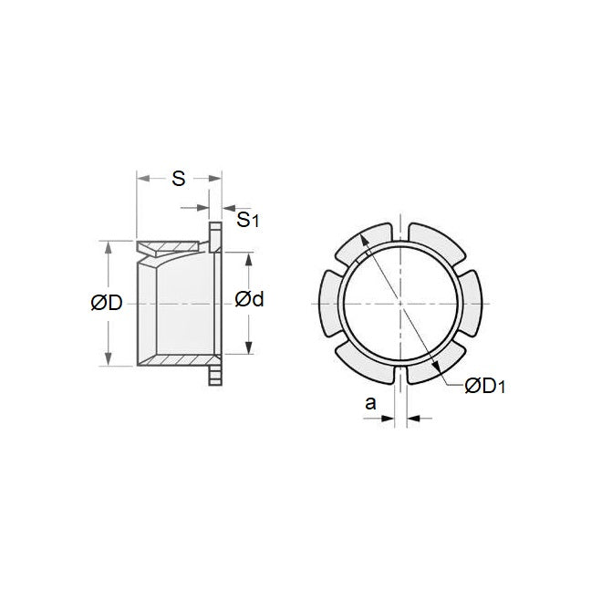 1079856 | BF0080-0096-0090-PCB (PK-10) --- Clip Bushes - 8x9.6x9 mm Bevelled Edge - Plastic Bush