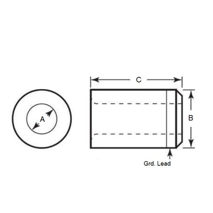 1120517 | BP0127-0191-0254-DT (Each) --- Drill Bushings - 19.05x12.7x25.4 mm Plain - Carbon Steel Bushing