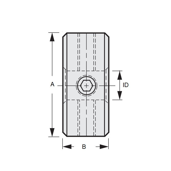 1075960 | CGW-0794-SCC-3 (Each) --- Gear Clamps - 7.938x6.35x6.35 mm Screw Type - Stainless Steel 303/304 Similar to A2, 18-8 HRB80 Clamp