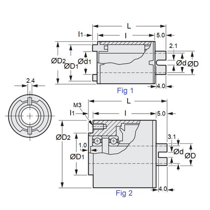 1210701 | CMP-0800-0200-28-408 (Each) --- Slip Magnetic Particle Clutches - 193 to 408 g.cm 8x27.5 mm No Power Without Shaft
