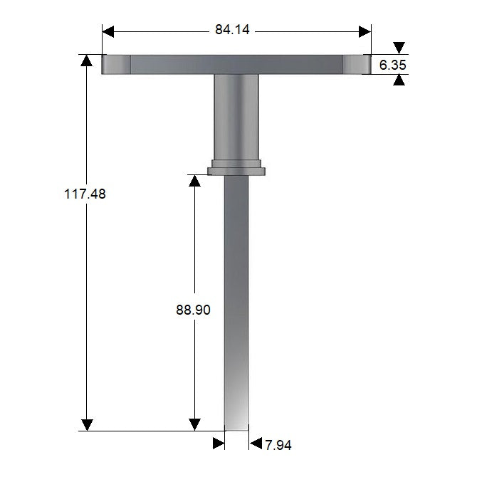 1195383 | HH-112RS (Each) --- Tee Handles - 117.475x88.9 mm - -