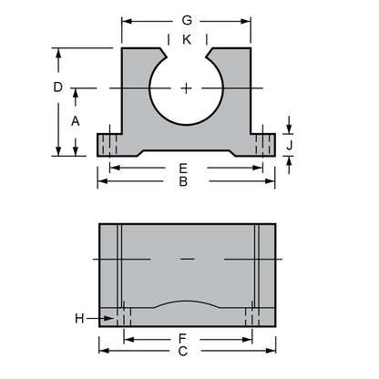 1152536 | BBFS-381-O (Each) --- Housings Pillow Block Frelon Linear - 38.1x44.45x120.65 mm Standard