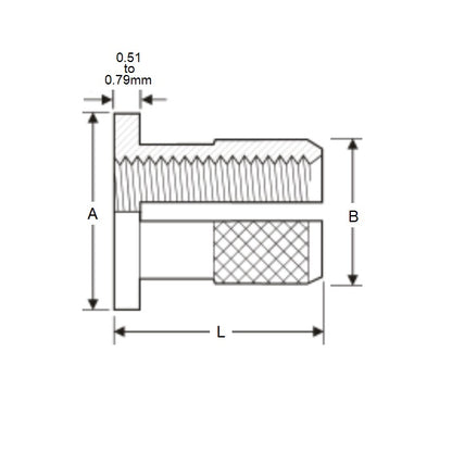 1232580 | IN-EP-040ML-080-FB (Each) --- Expansion Inserts - M4 - 4x0.7mm - 6.5x8 mm Press In - Brass Insert