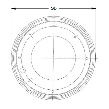 1214495 | LSB-230 (Each) --- Lazy Susan Bearings - 230x8 mm - 334 kg - Steel