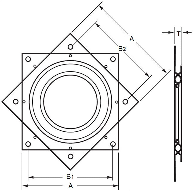 1178743 | LSB-075 (PK-100) --- Lazy Susan Bearings - 75x8 mm - 90 kg - Steel