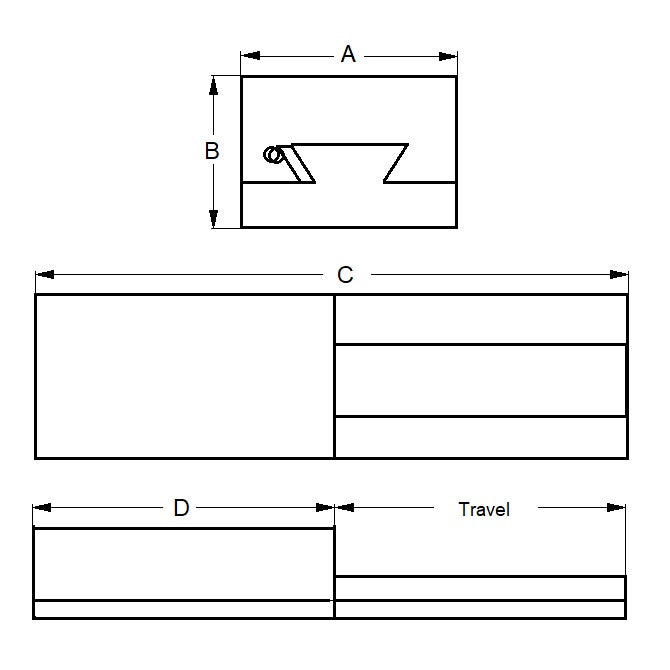 1180077 | DV310RS (Each) --- Dovetail Slides - 76.2 mm - 38.1 - 127