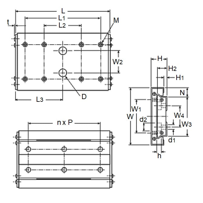 1078921 | BWU8-20 (PK-10) --- Linear Slides - 8x4x20 mm Clean Room