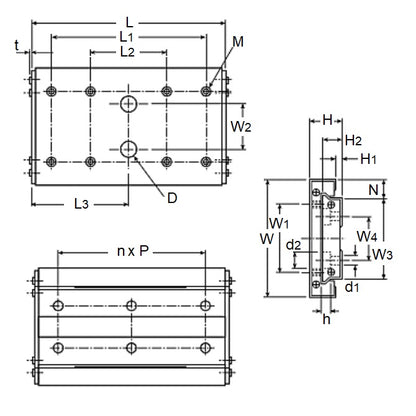 1078921 | BWU8-20 (PK-10) --- Linear Slides - 8x4x20 mm Clean Room