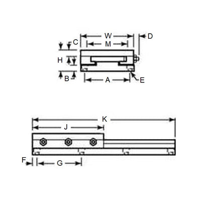 1164870 | KD-180RS (Each) --- Slide Assemblies Linear - 50.8 mm - 2721.6 Kg - 41.275 mm Low Profile High Load