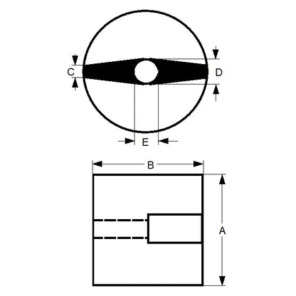 1135470 | MAG-BT-25-016-AN (PK-10) --- Button Alnico Magnets - 25.4x15.88x5.54 mm