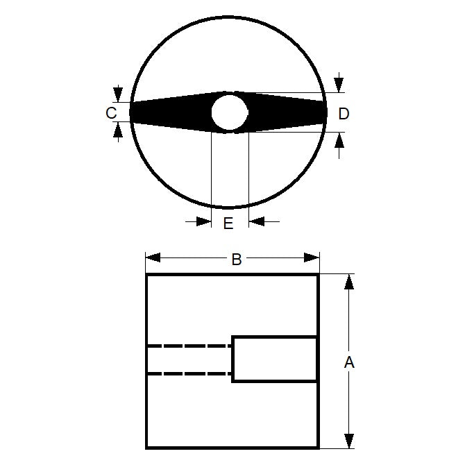 1128807 | MAG-BT-22-019-AN (PK-7) --- Button Alnico Magnets - 22.22x19.05x6.35 mm