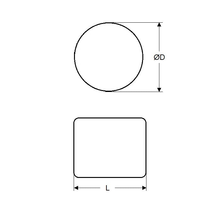 1099994 | HXN12-10 (Each) --- Cylinder Magnets - 12x10 mm - Neodymium Iron Boron Magnet