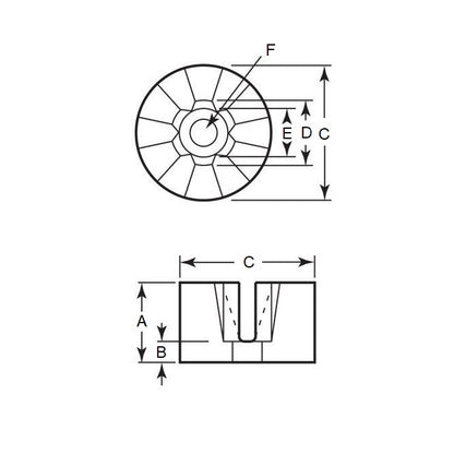 1144423 | MAG-SPR-32-005-AN (Each) --- Side Pole Rotator Alnico Magnets - 31.75 mm - 5 - 6